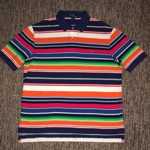Polo by Ralph Lauren multi colored stripes.